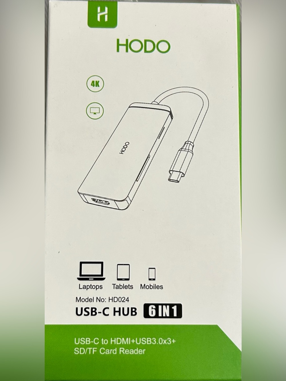Hodo USB-C Hun 6 in 1 Model HD024 NWT